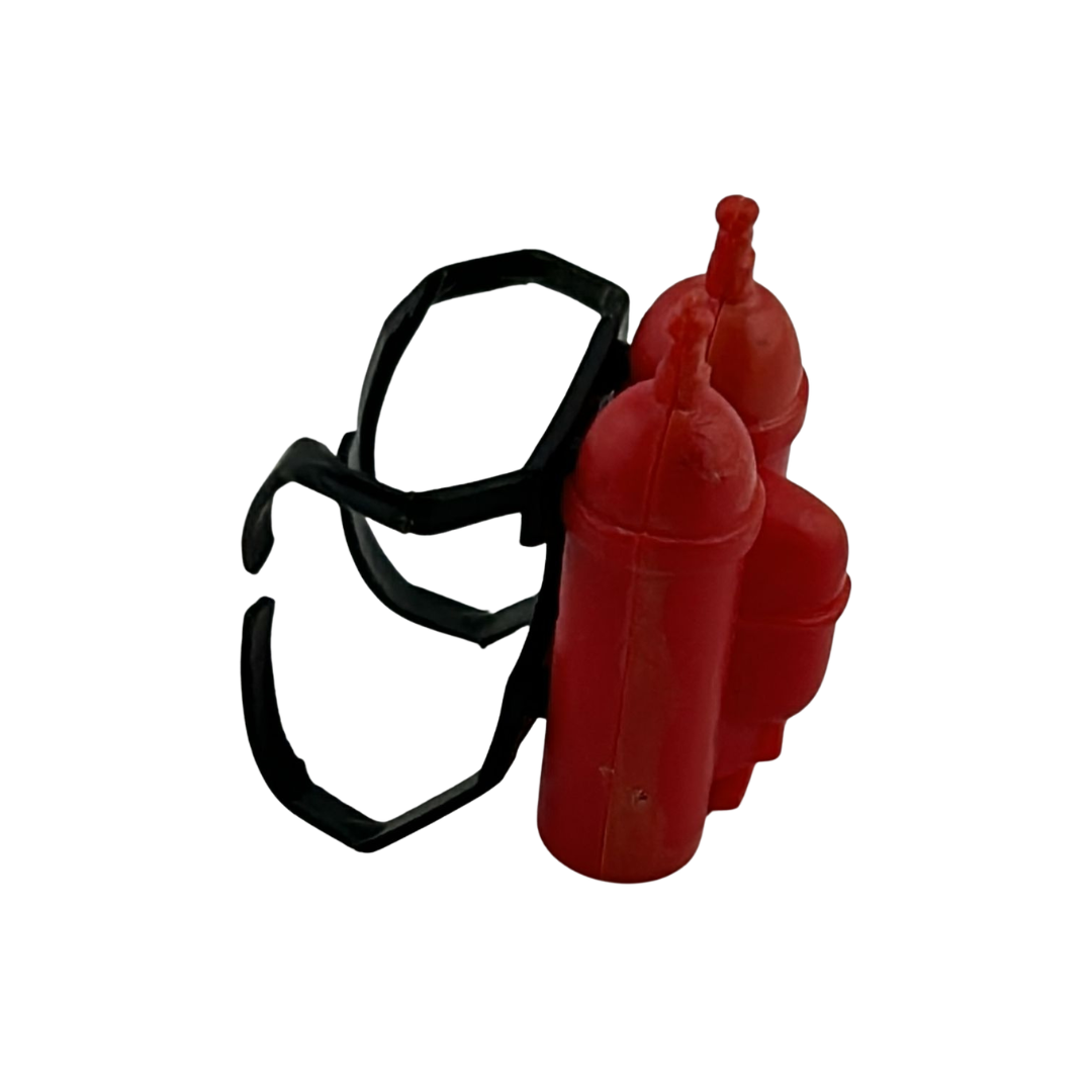 A-Team flamethrower backpack toy part for smaller figures by Galoob 206