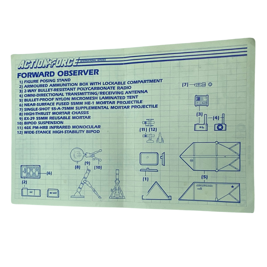 GI Joe, Action Force Forward Observer blueprints instructions 129