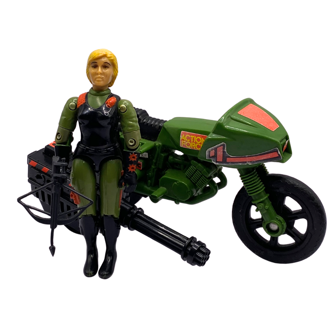 Action Force Quarrel & Rapid Fire Motorcycle complete by Palitoy GI Joe 444