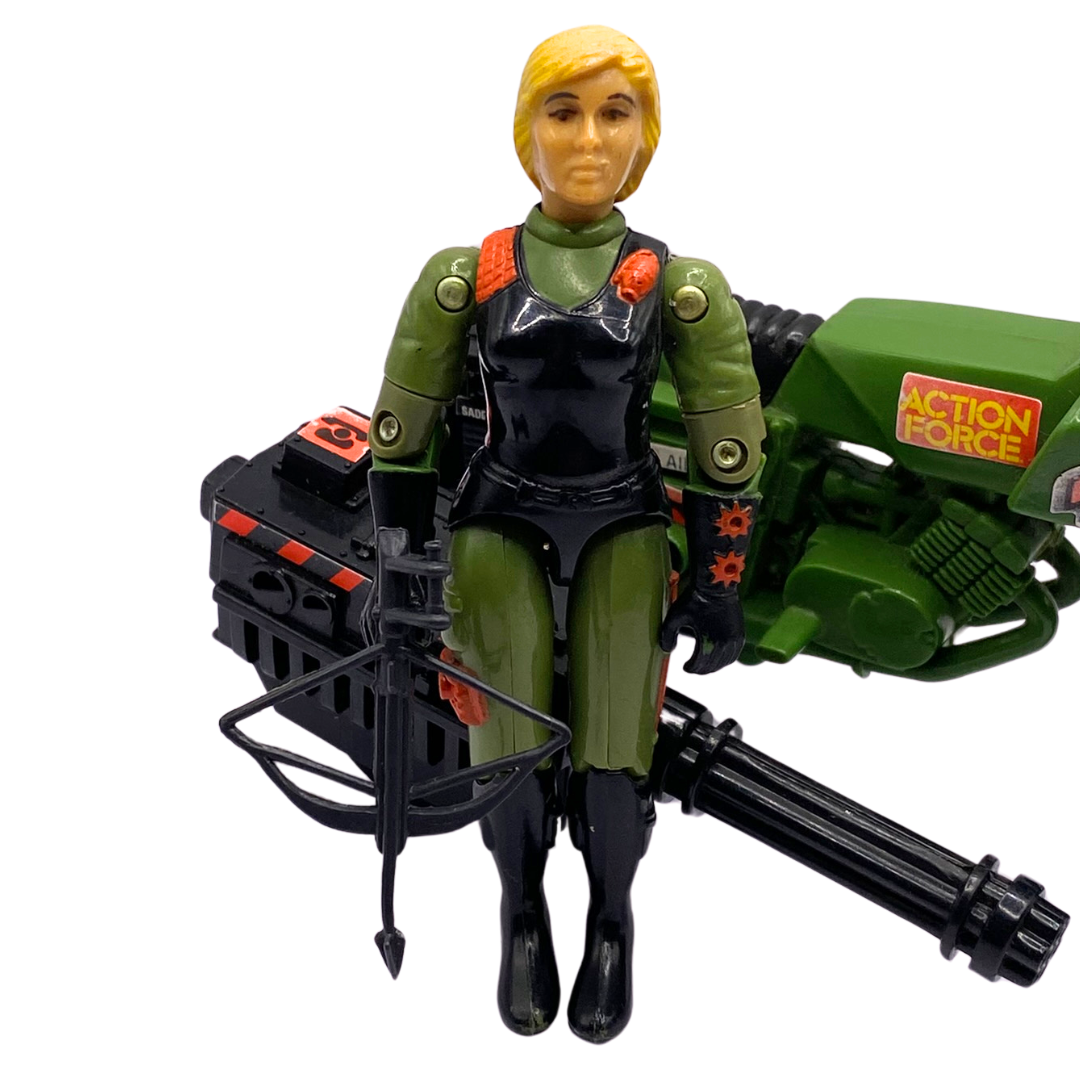Action Force Quarrel & Rapid Fire Motorcycle complete by Palitoy GI Joe 444