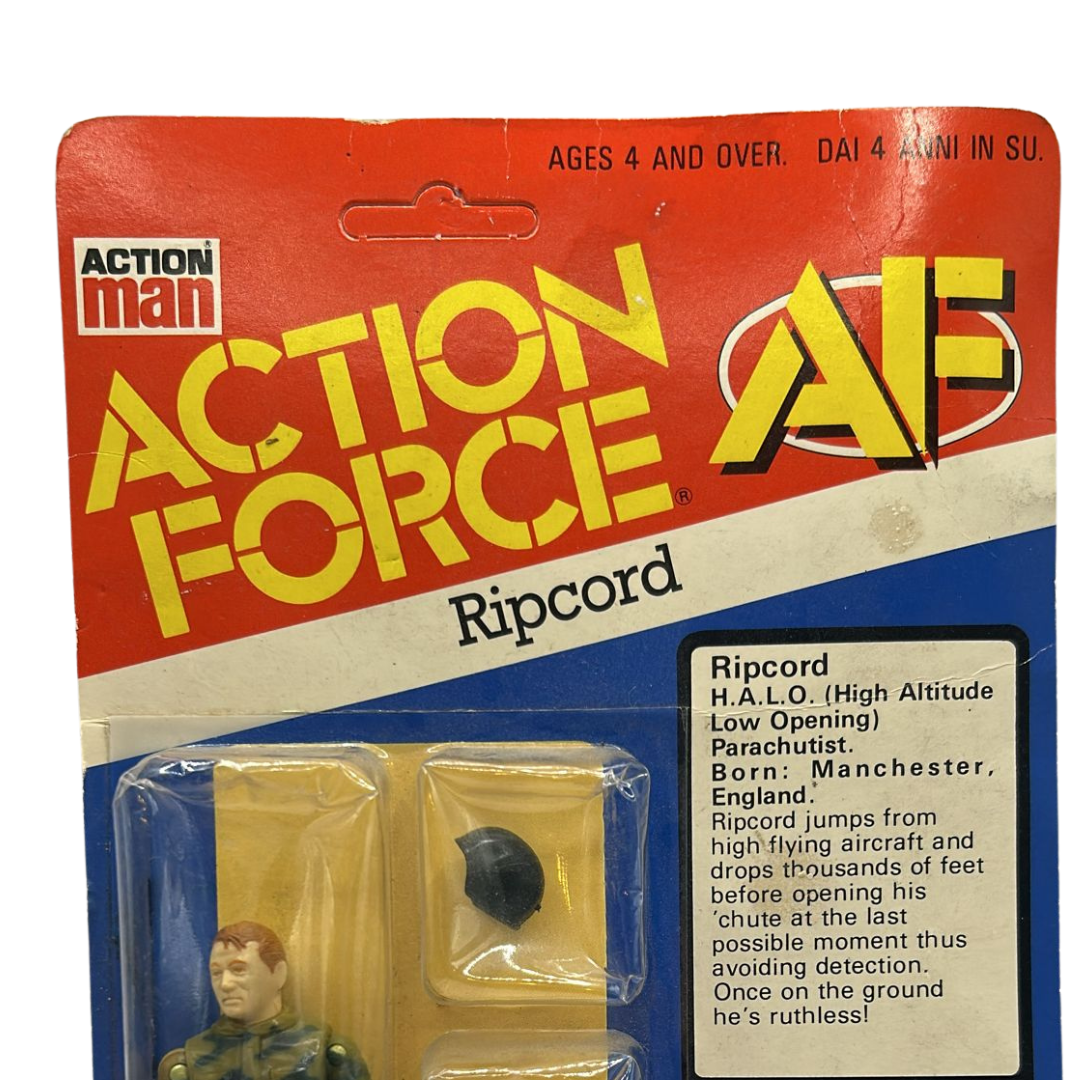GI Joe, Action Force Ripcord MOC by Palitoy card quite worn