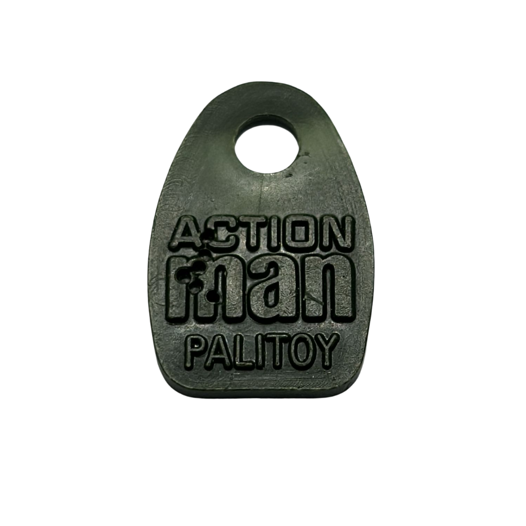 Action Man green figure dog tag origianl VAM 619