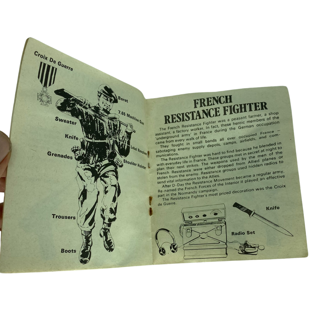 Vintage Action Man Intelligence Manual Palitoy product catalogue