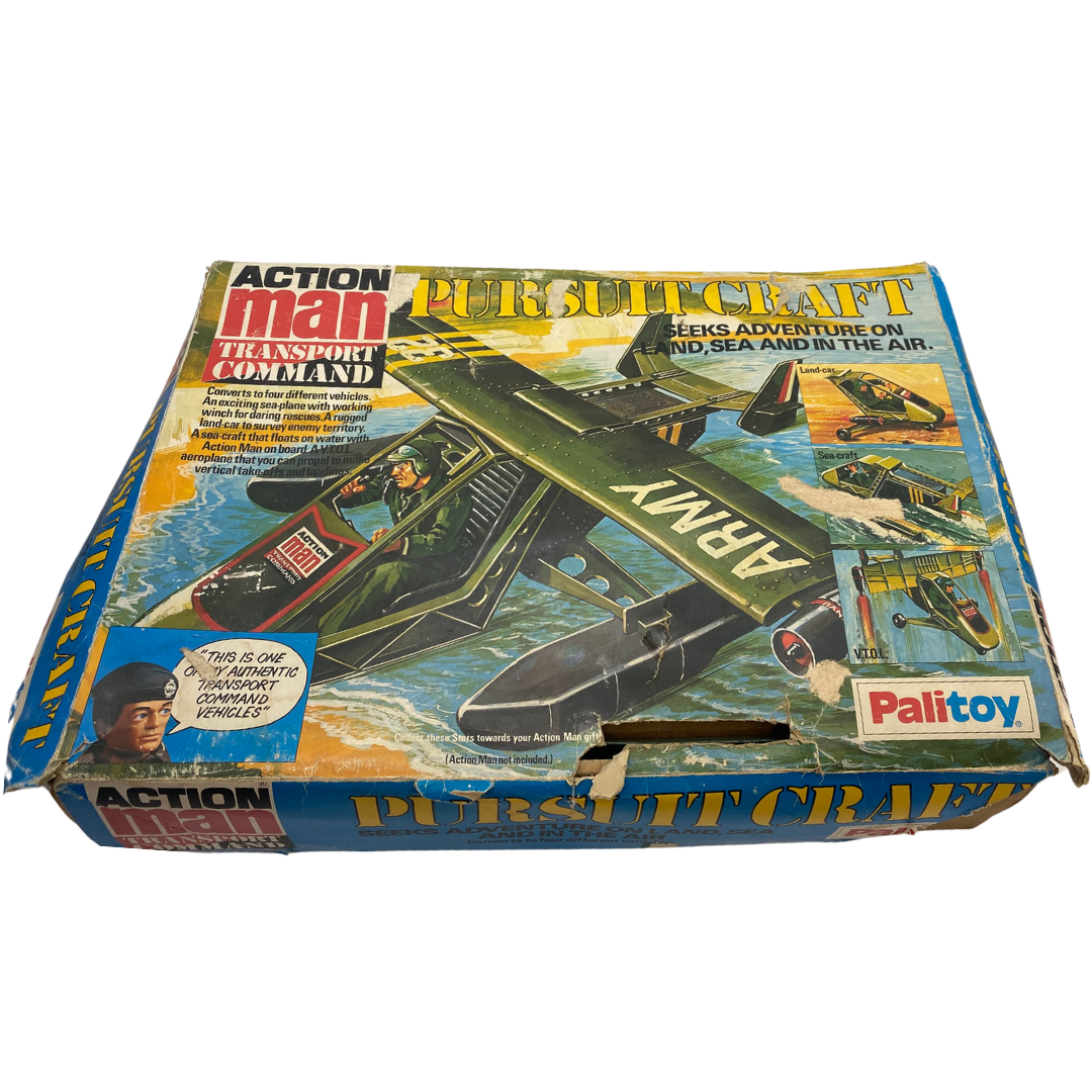 Action Man Pursuit Craft with box appears complete