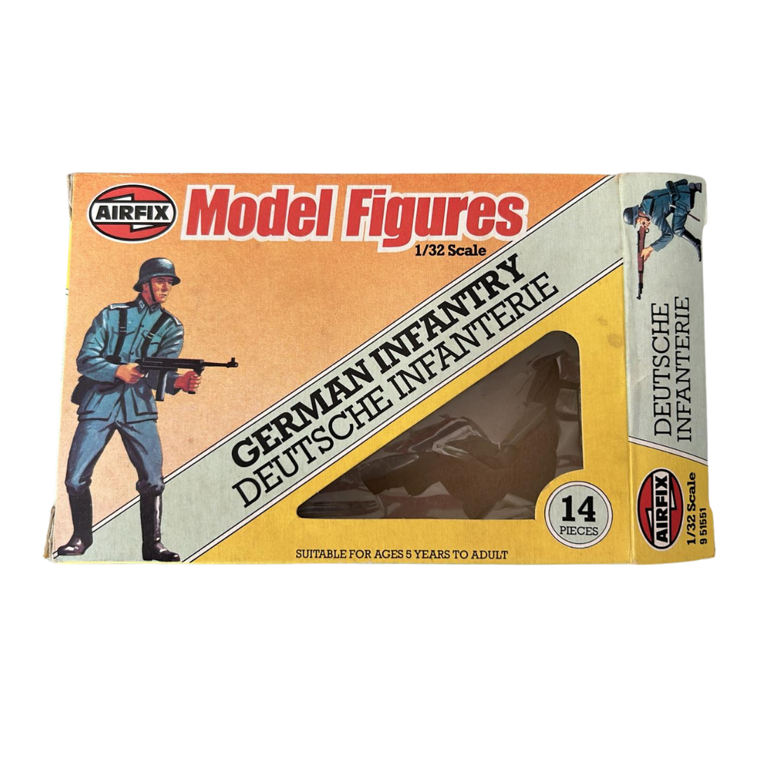 Airfix model figures German Infantry soldiers (14) with box