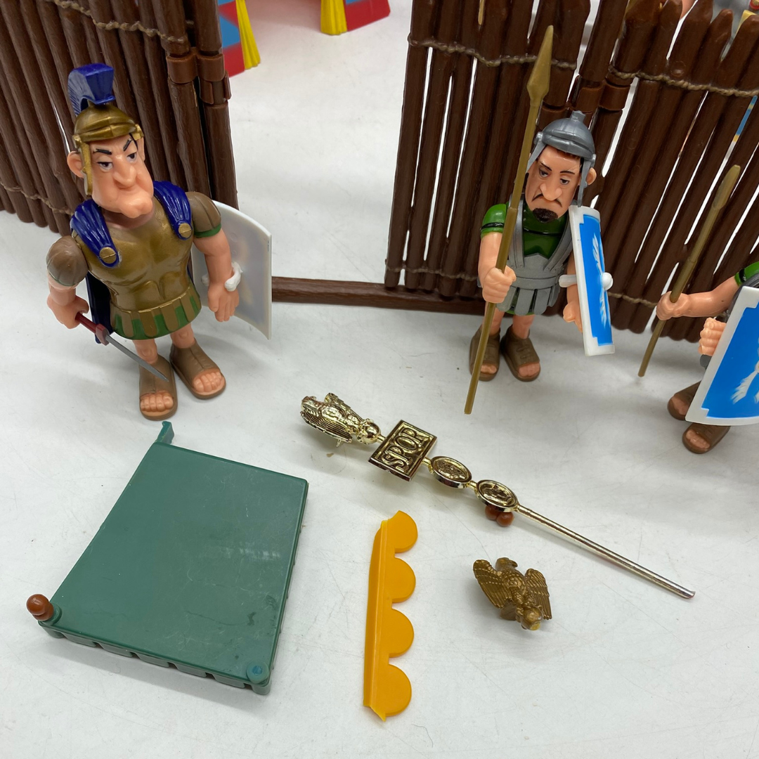 Play Asterix Toy Cloud Roman Fort with box and seven figures near complete