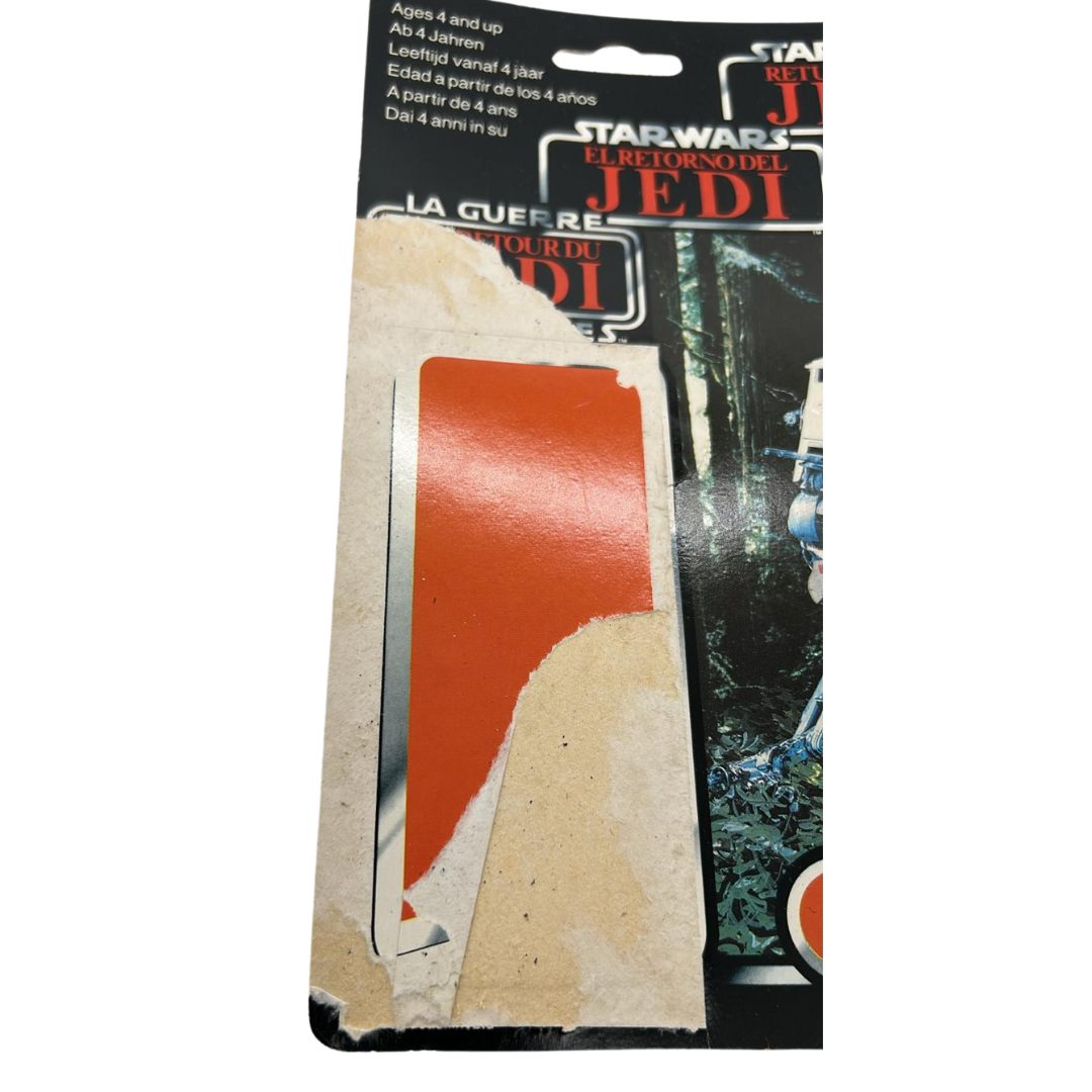 Vintage 1983 Star Wars AT-ST Driver Tri-Logo cardback, ATST Palitoy