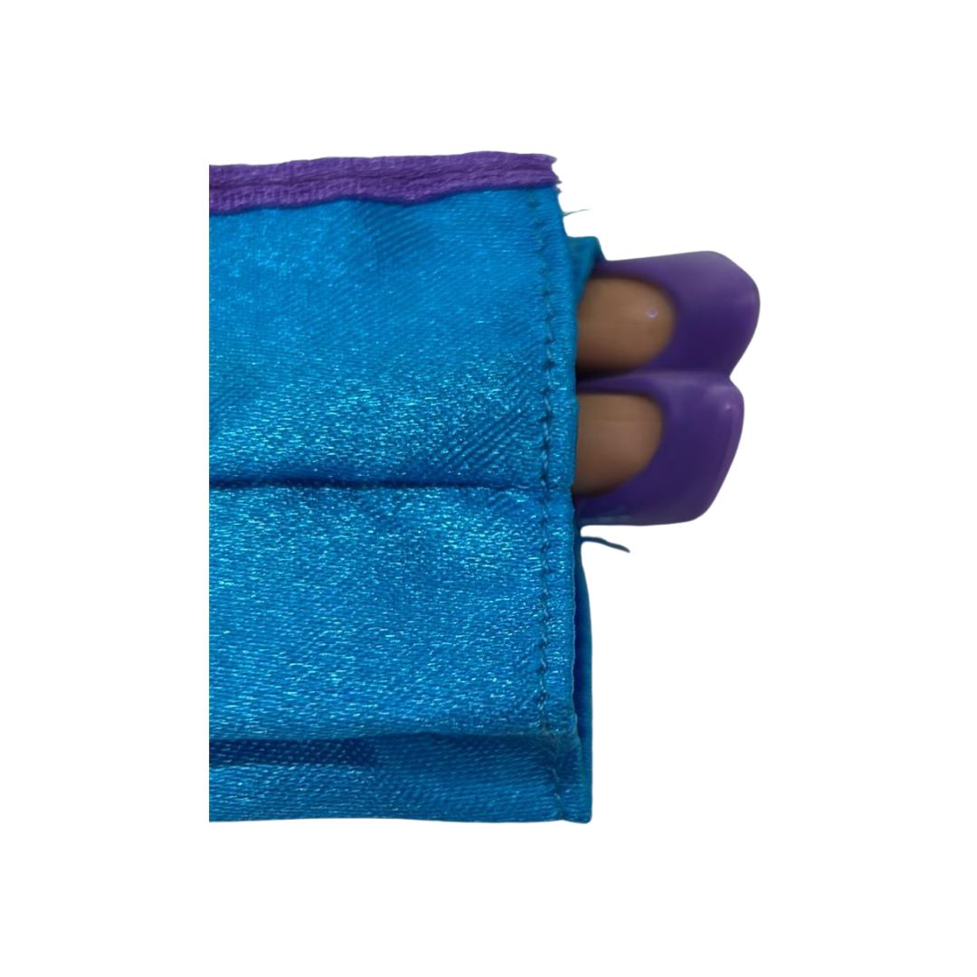 Barbie 1991 genuine doll by Mattel in blue ballgown dress & shoes made in China