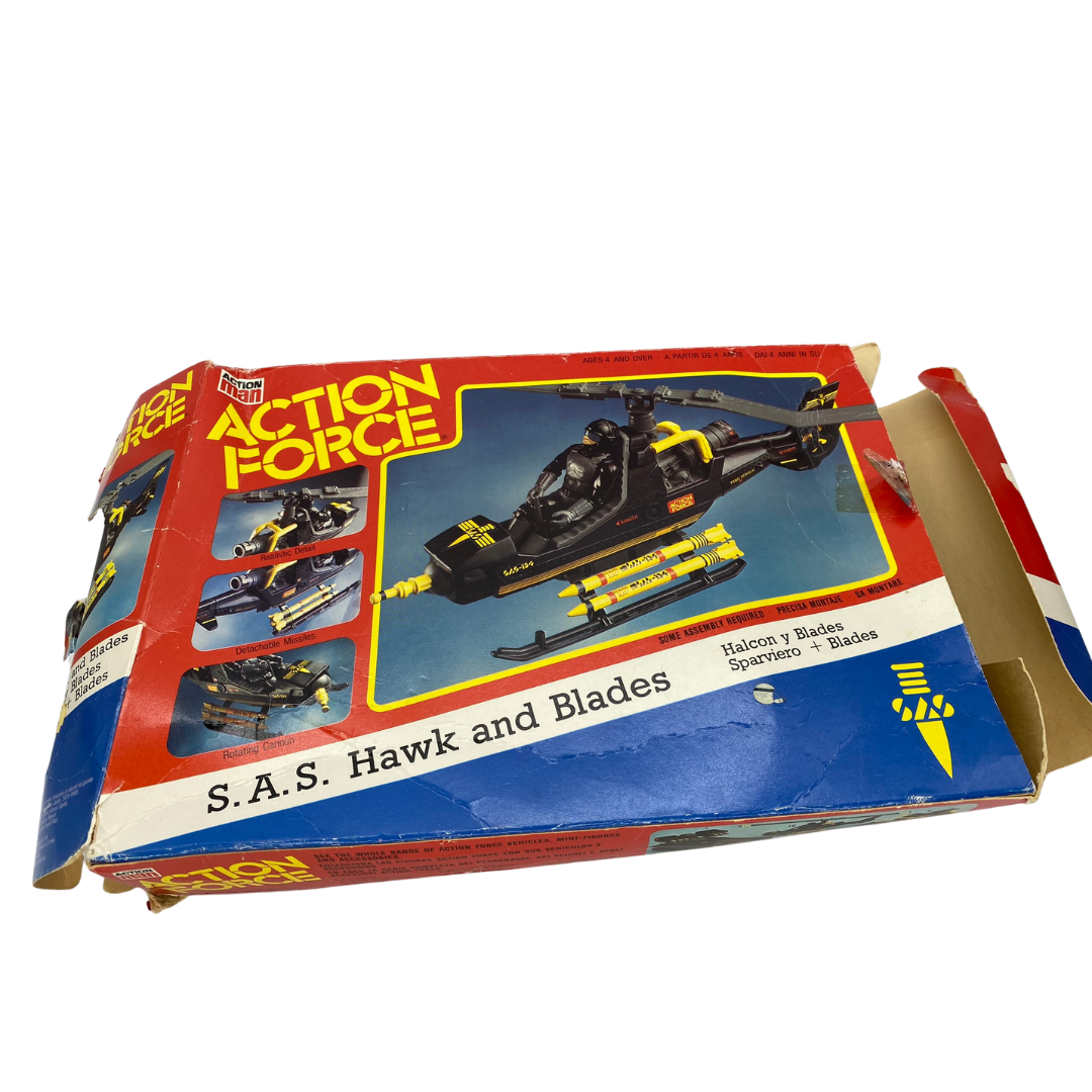 Palitoy Action Force SAS Hawk and Blades Helicopter with box 650