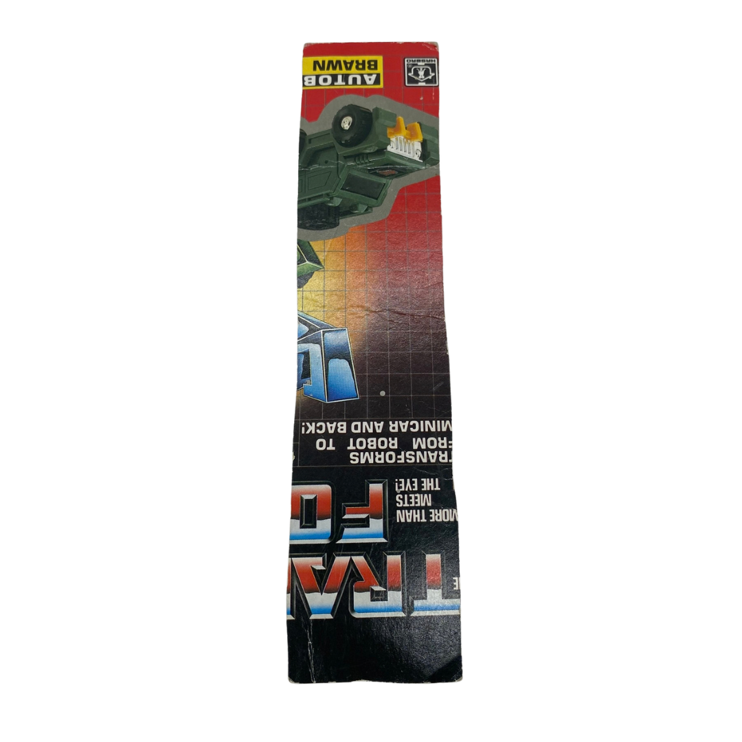 G1 Transformers Brawn Tech Spec information cardback 647