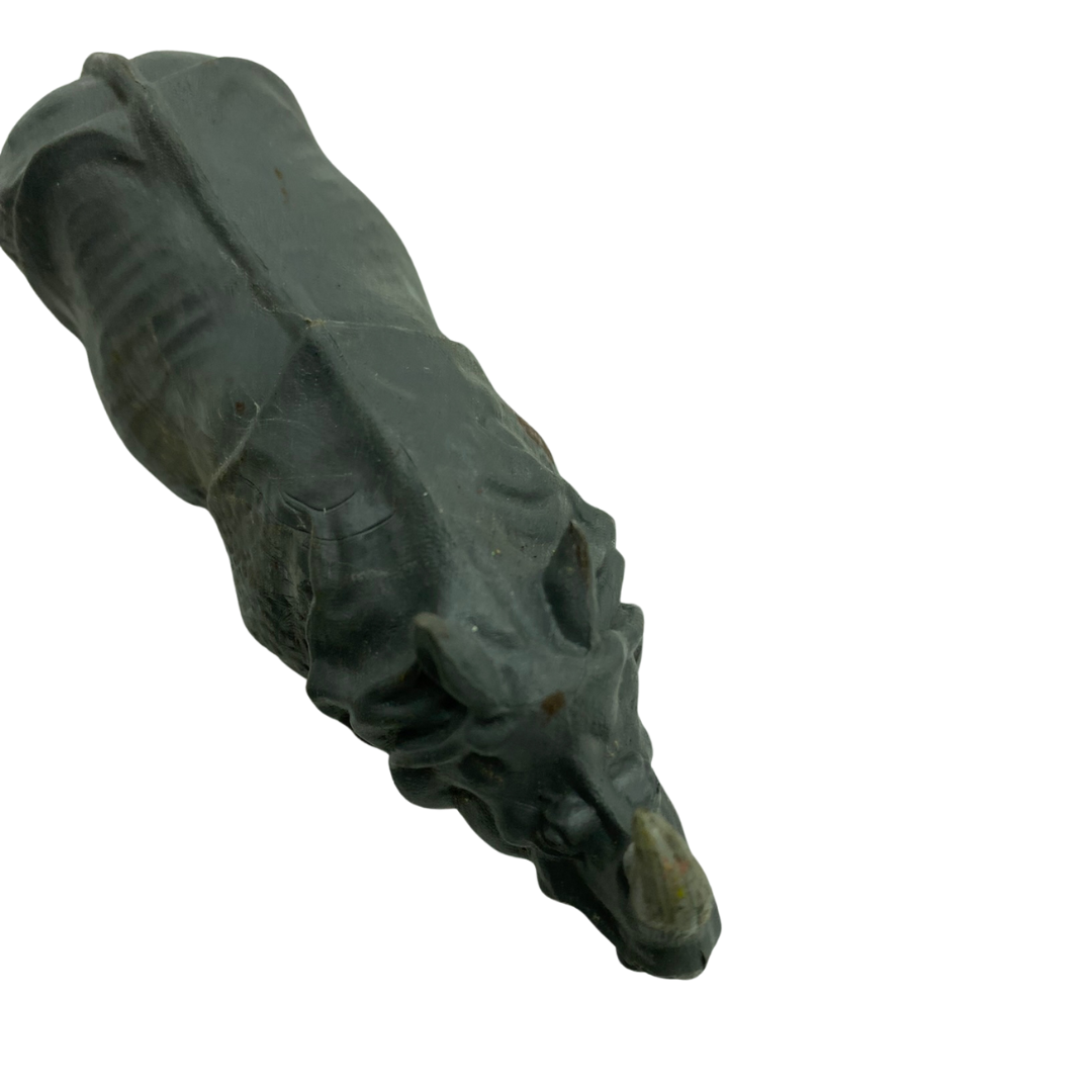 Vintage Britains 1970s Rhino & baby Rhino zoo animal figure made in England 854