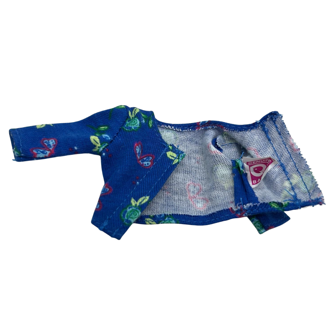 Barbie Fashion Fever Blue Modern top Butterfly Theme by Mattel 464