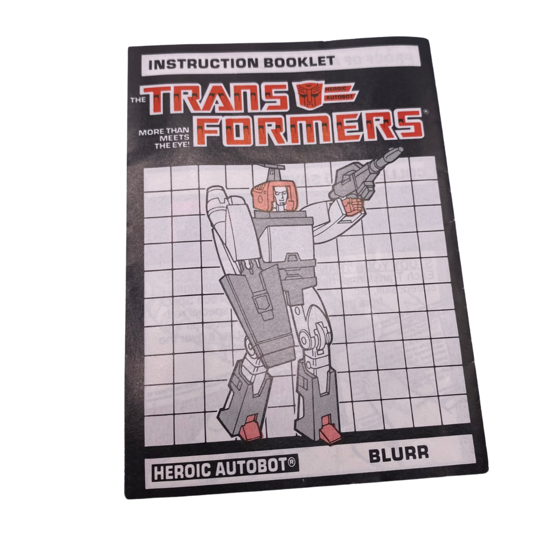 Vintage Transformers G1 Blurr complete 226