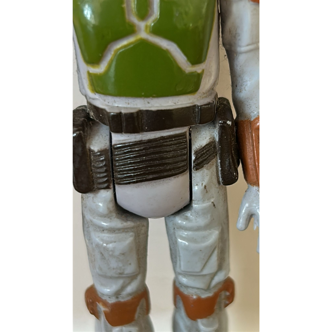 Vintage Star Wars Boba Fett tri logo 1979 scar no coo PBP