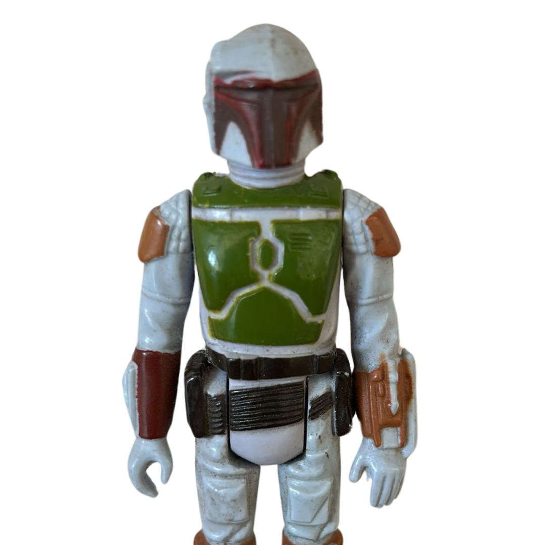 Vintage Star Wars Boba Fett tri logo 1979 scar no coo PBP