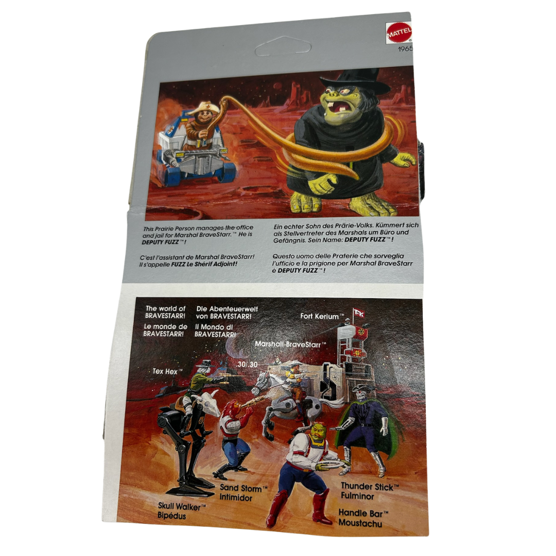 Bravestarr Deputy Fuzz & Prairie Rocket instructions sheet & card part by Mattel