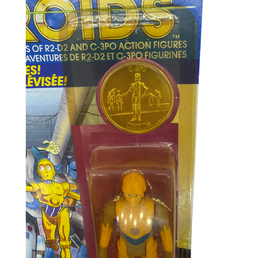 Vintage Star Wars Droids C3PO figure MOC unpunched