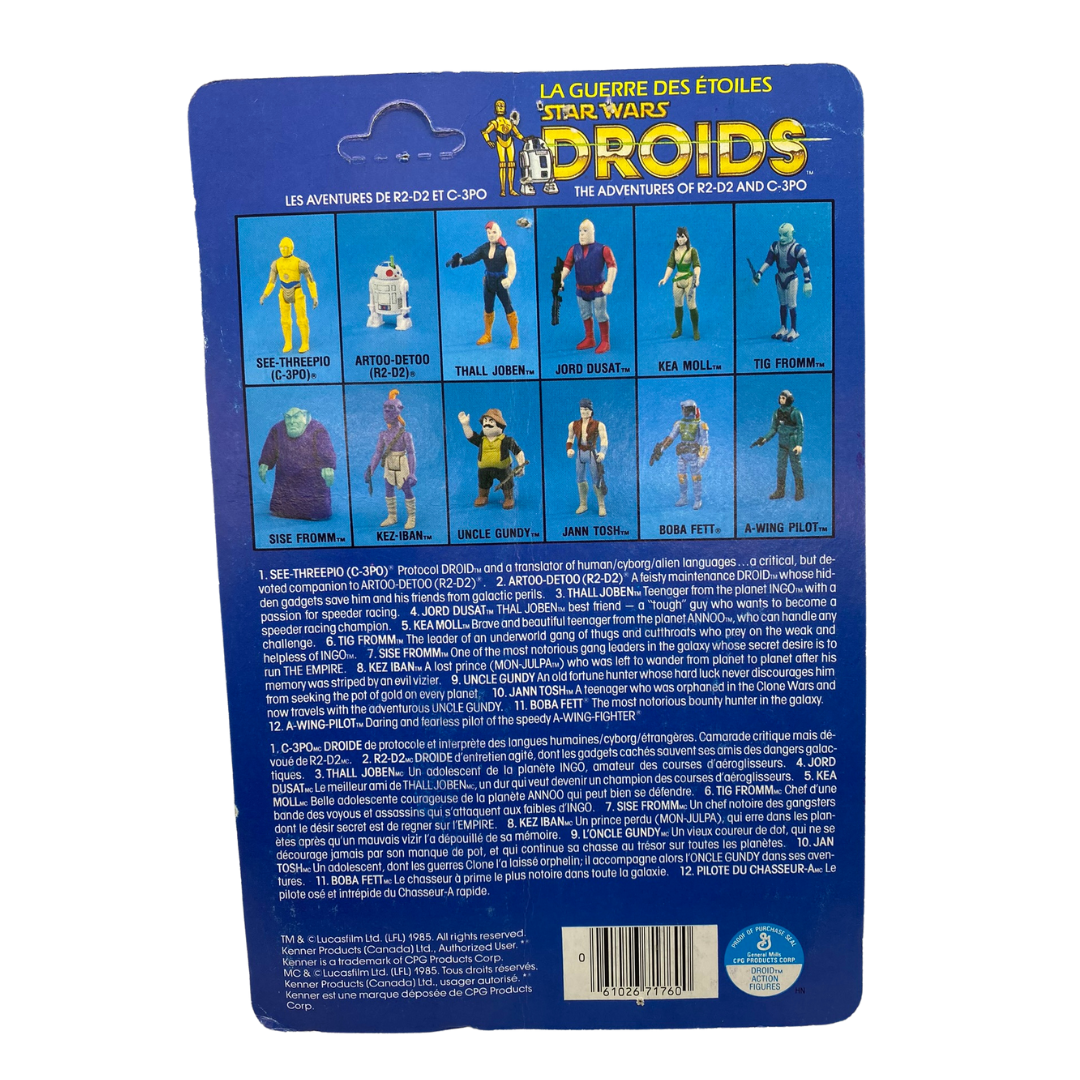 Vintage Star Wars Droids C3PO figure MOC unpunched
