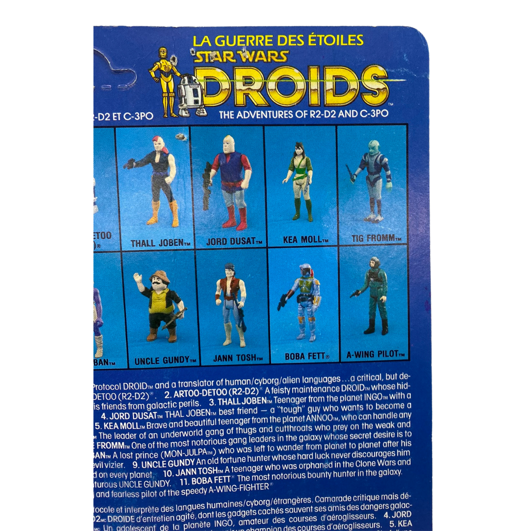Vintage Star Wars Droids C3PO figure MOC unpunched