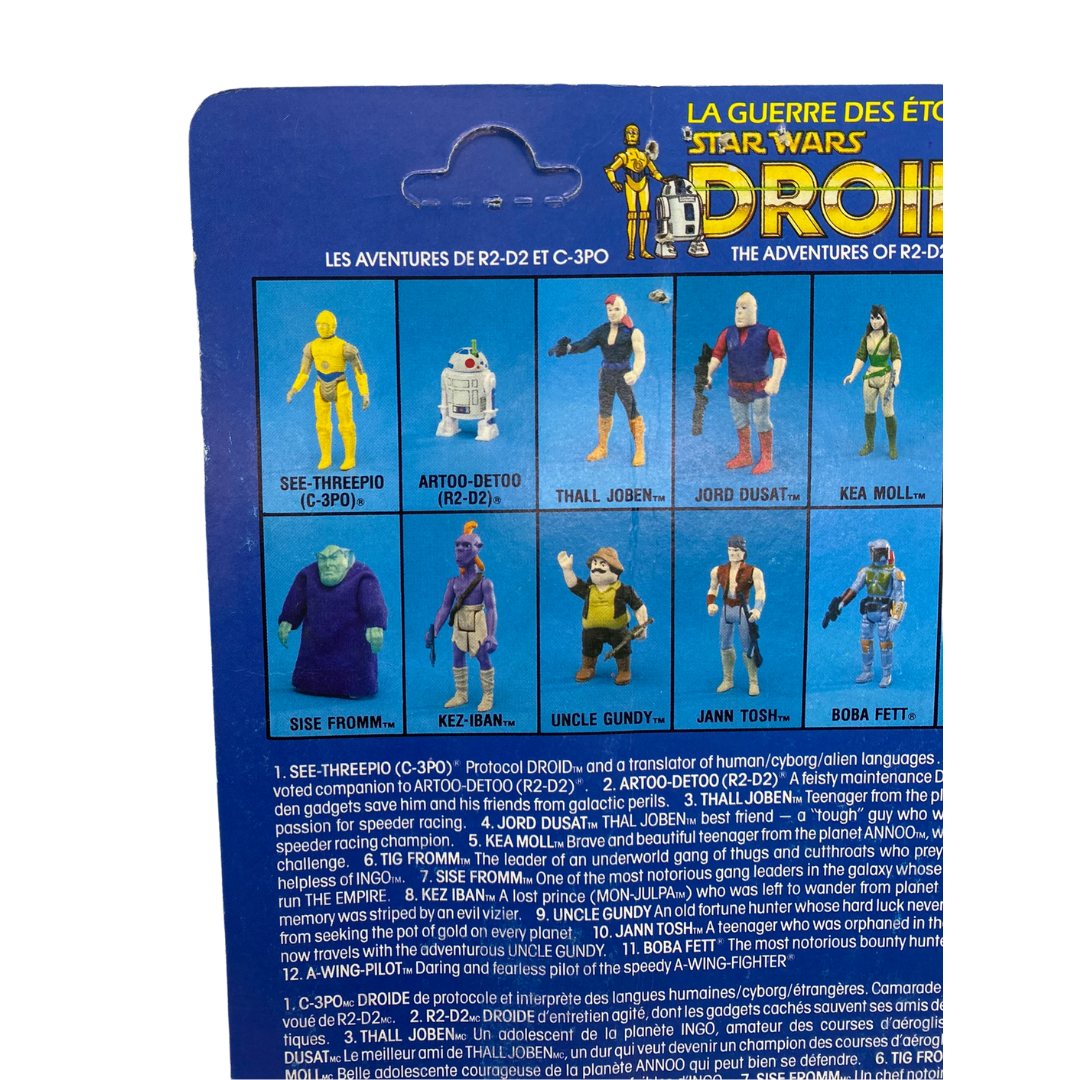 Vintage Star Wars Droids C3PO figure MOC unpunched
