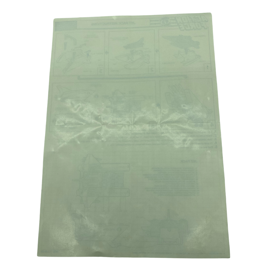 GI Joe, Action Force Jet Pack / Cobra Jet Pack instruction sheet 321