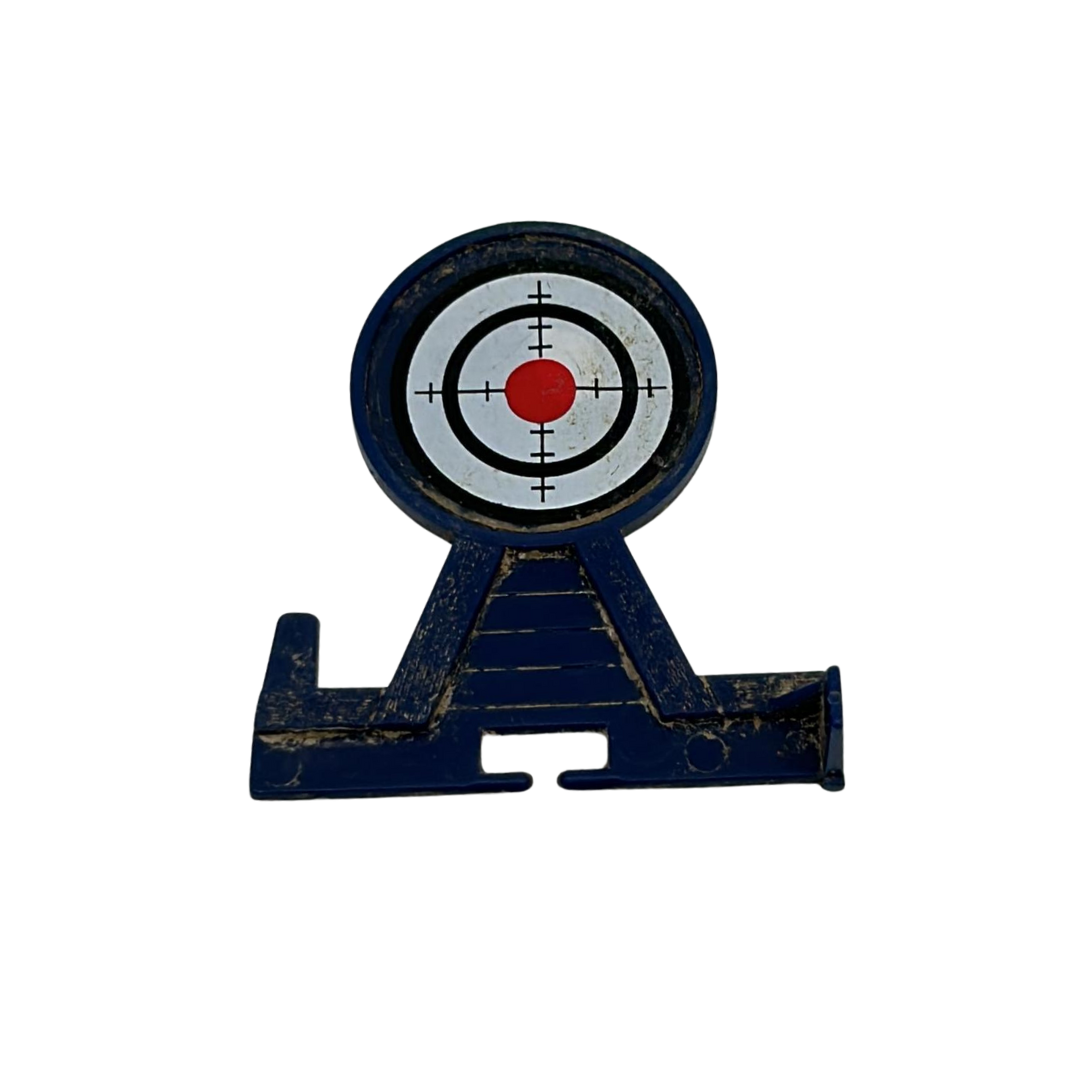 GI Joe Action Force Cobra Rifle Range target part and sand bag 447