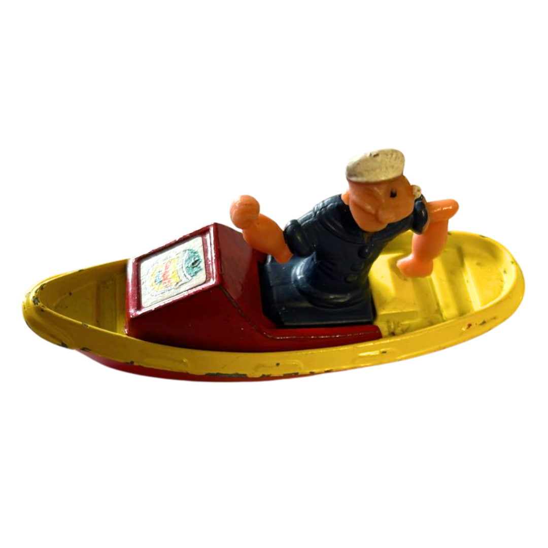 Vintage Corgi Popeye in a boat rare diecast vintage Classic