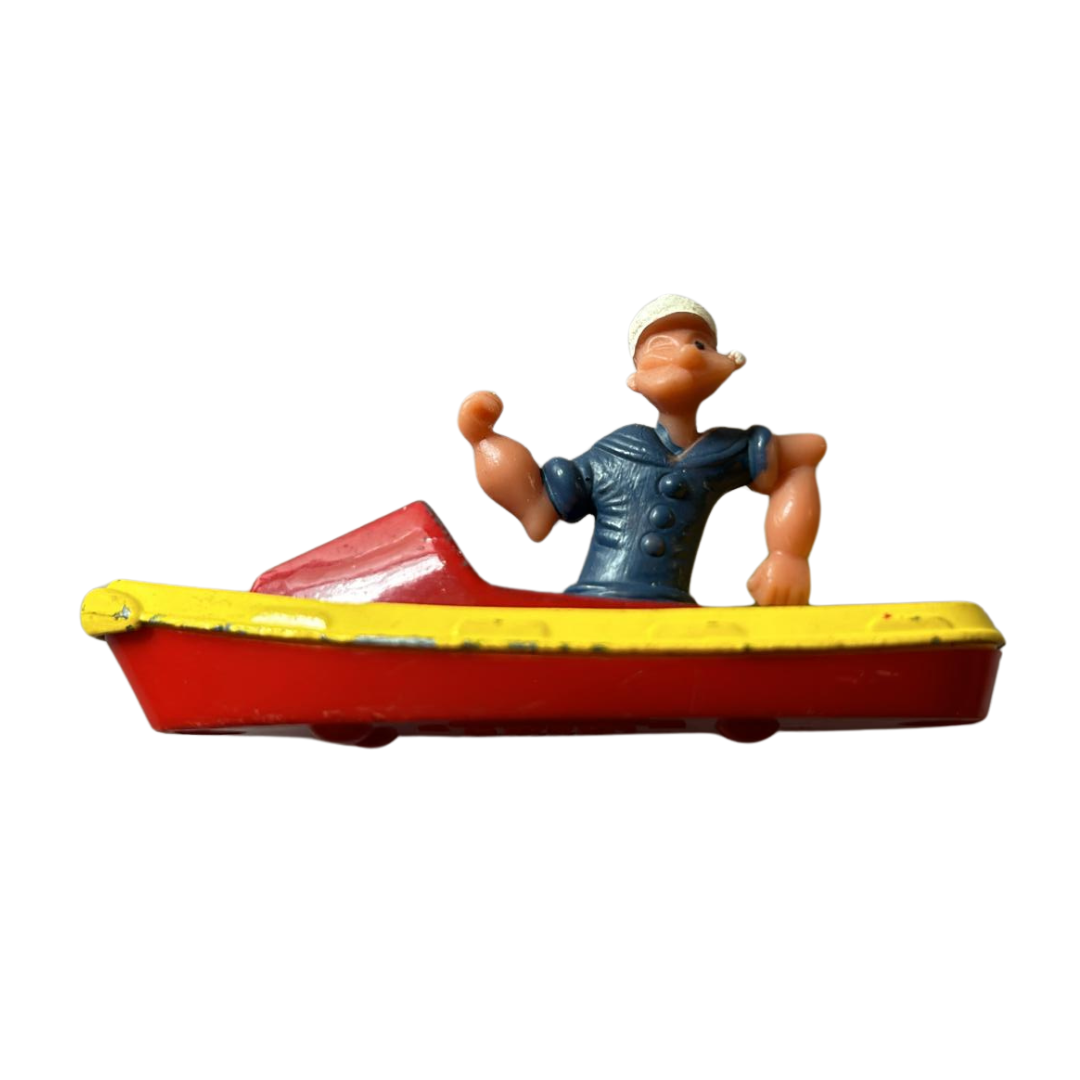 Vintage Corgi Popeye in a boat rare diecast vintage Classic