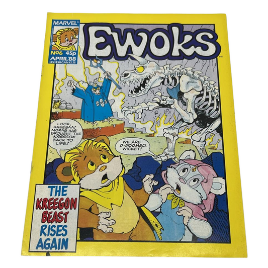 Star Wars Ewoks comic #6 April 1988 number six