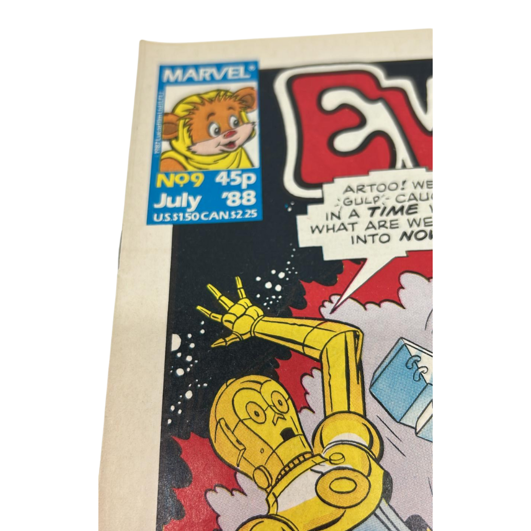 Star Wars Ewoks comic #9 July 1988 number nine Droids Crossover