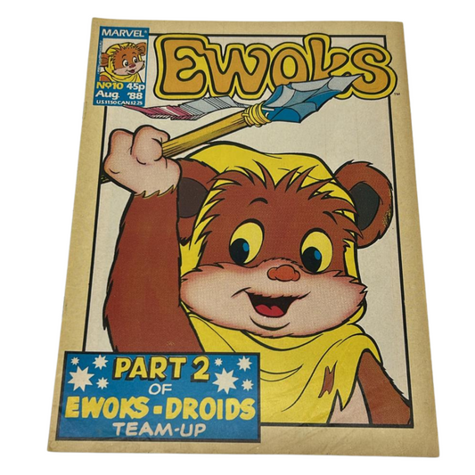Star Wars Ewoks comic #10 August 1988 number ten Droids Crossover part two