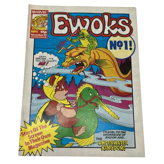 Star Wars Ewoks comic #1 November 1987 number one Underwater Kingdom
