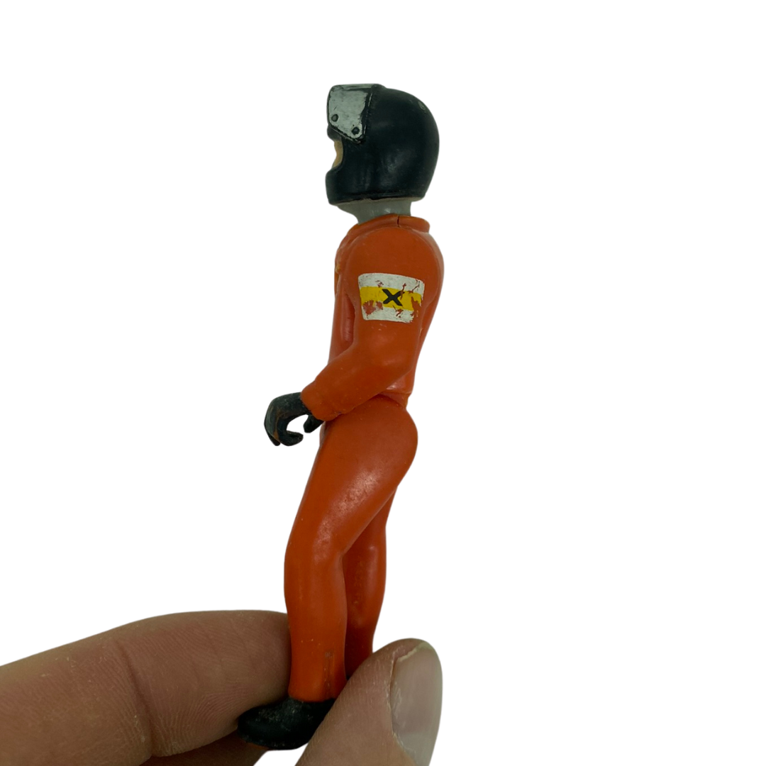 Vintage Fisher Price Adventure People Race car driver or pilot 359 on back.