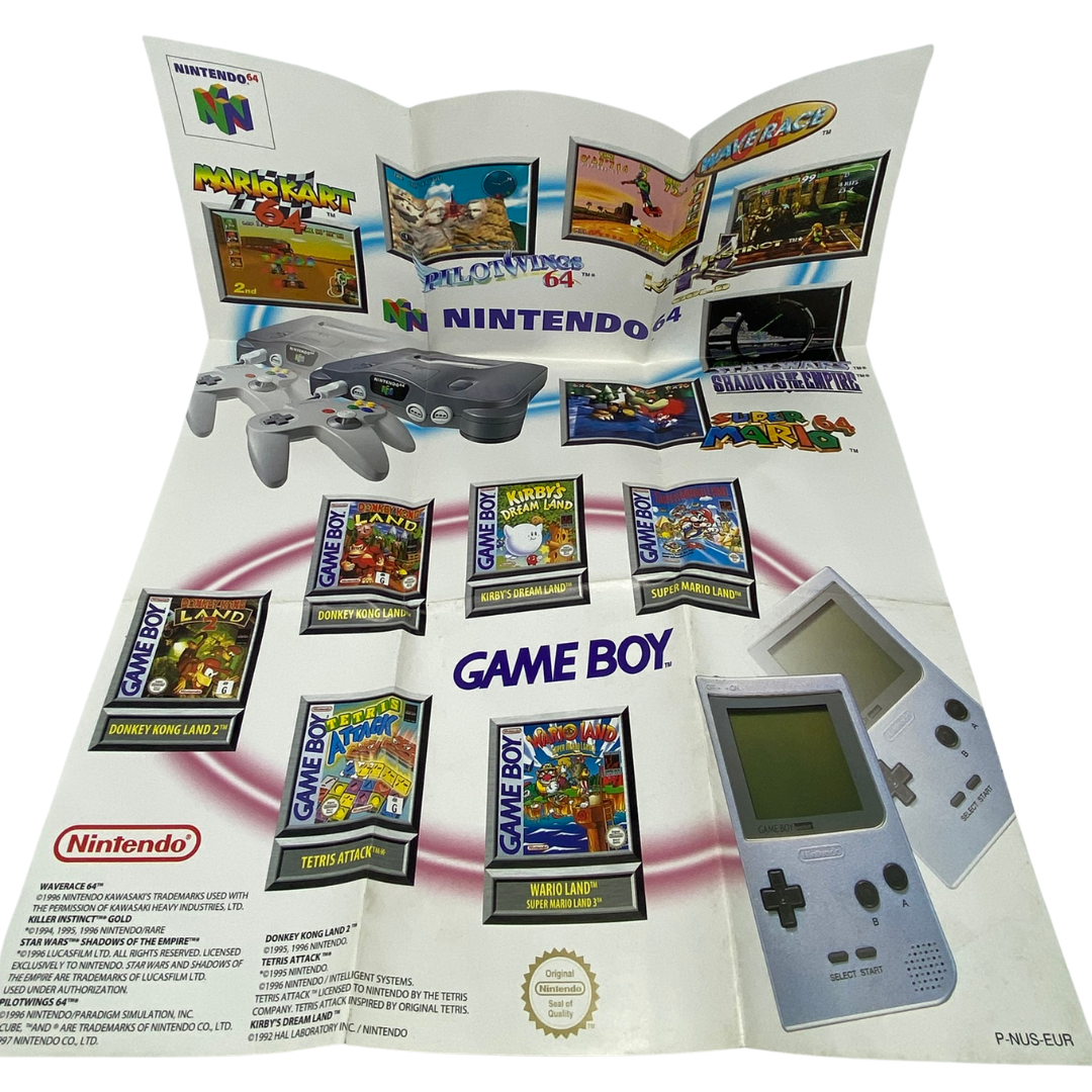 Nintendo 64 / N64 & Gameboy original product poster