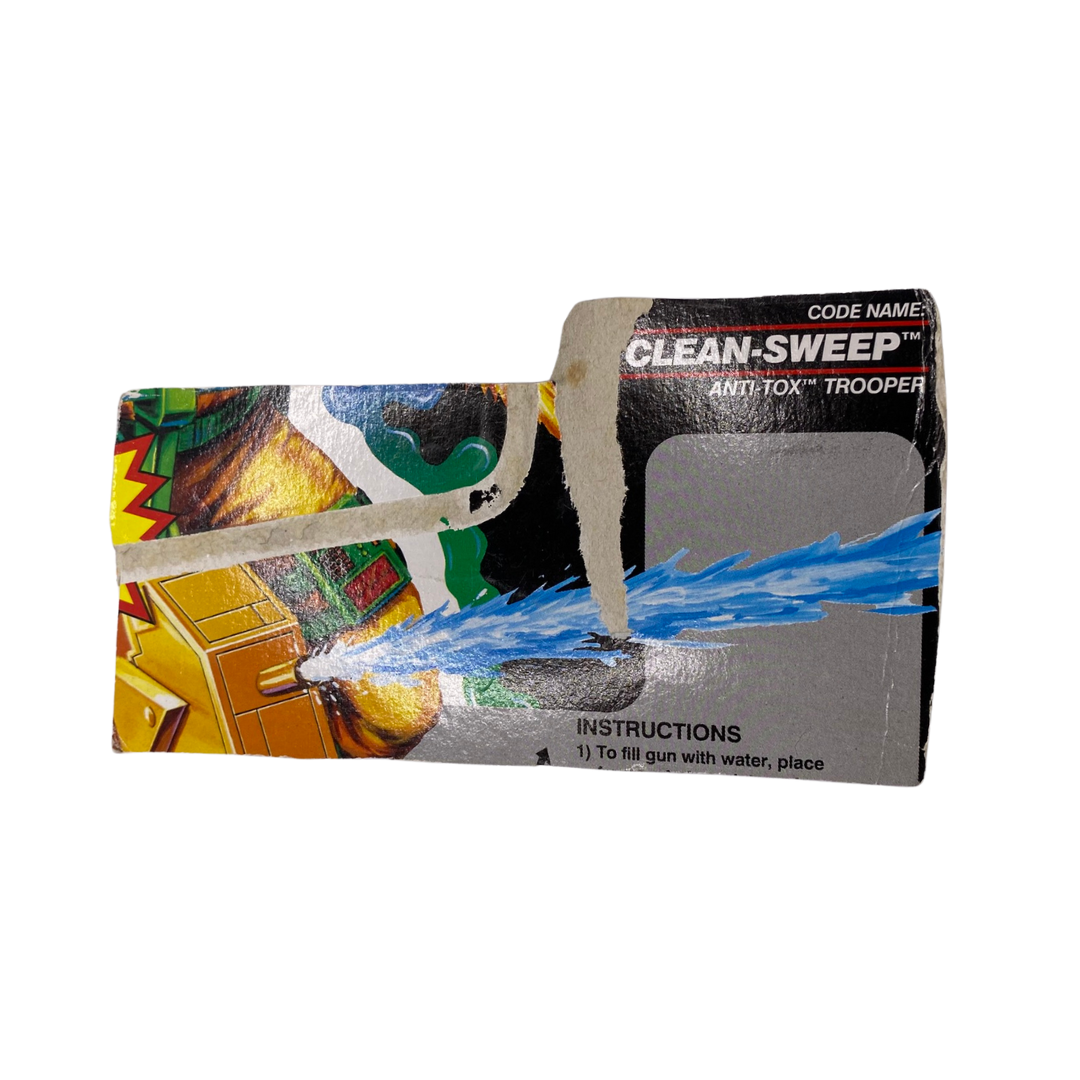 GI Joe, Action Force Clean Sweep filecard / file card info vintage toy part