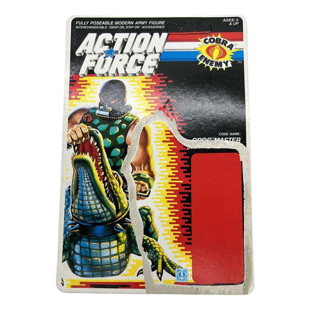 GI Joe, Action Force Croc Master original cardback unpunched