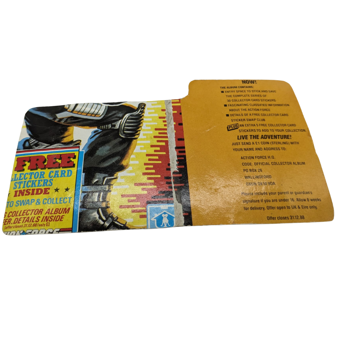 Vintage GI Joe / Action Force Dial Tone filecard, file card