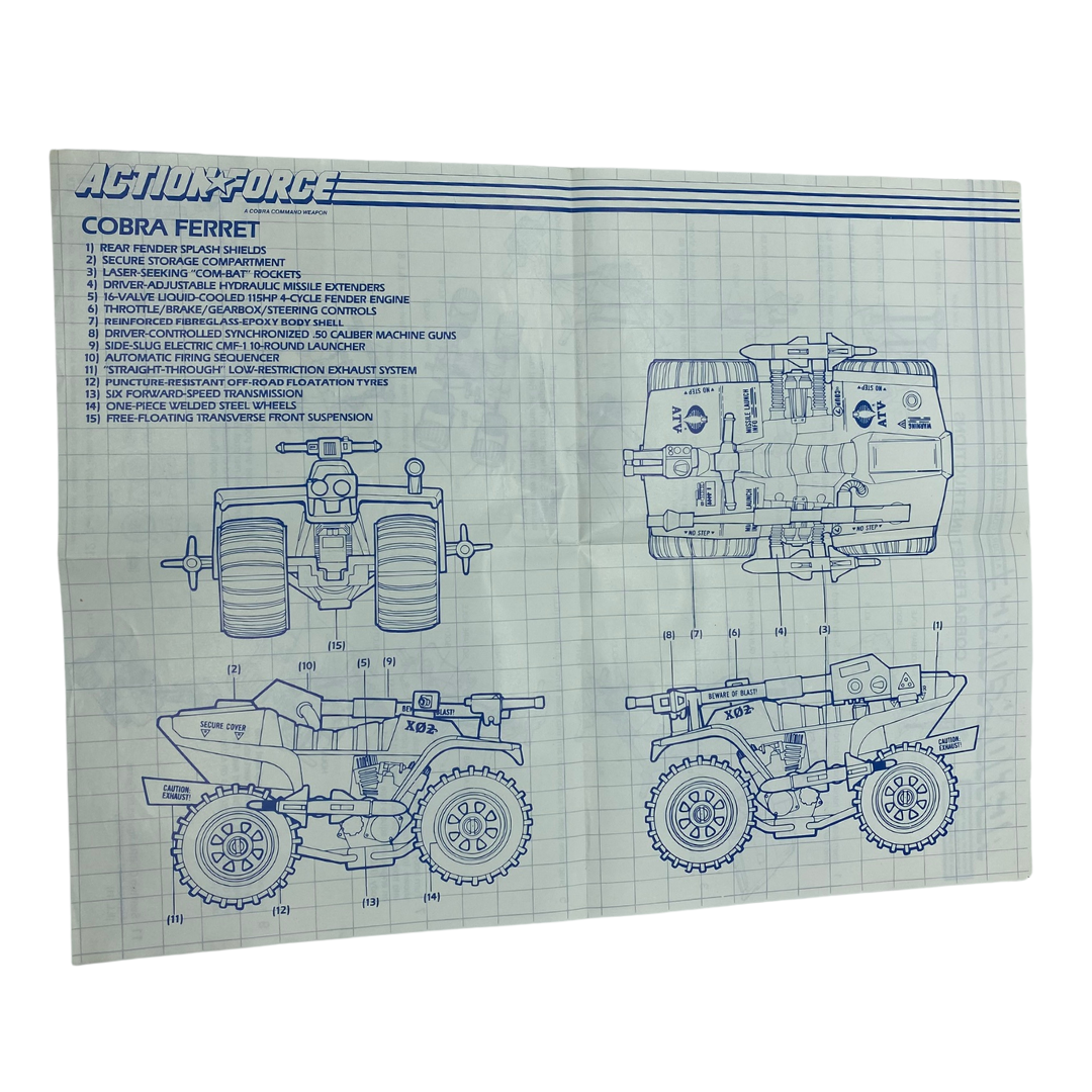 Action Force / GI Joe Cobra Ferret instructions blueprints 129
