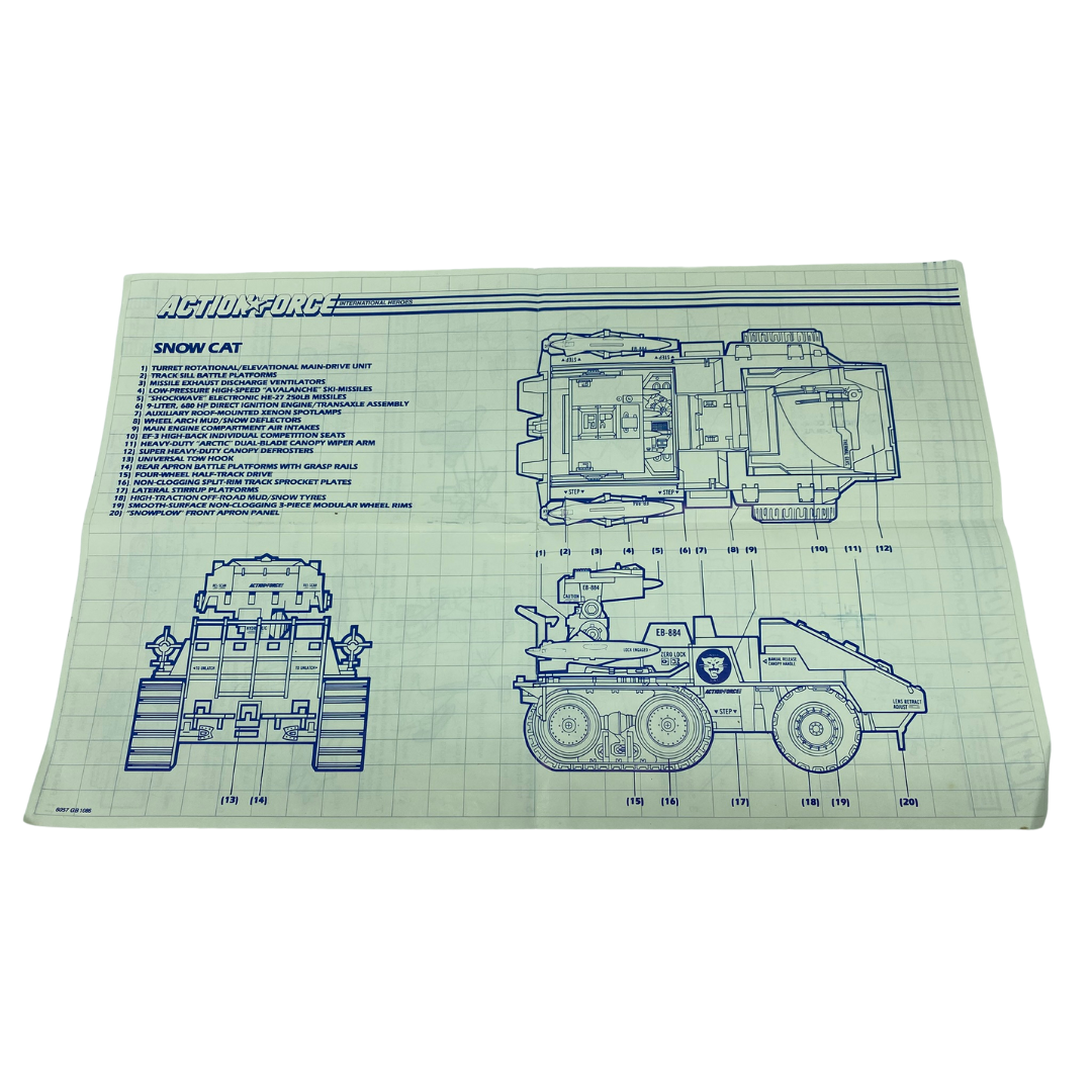 GI Joe, Action Force Snow Cat instructions by Hasbro snowcat 321