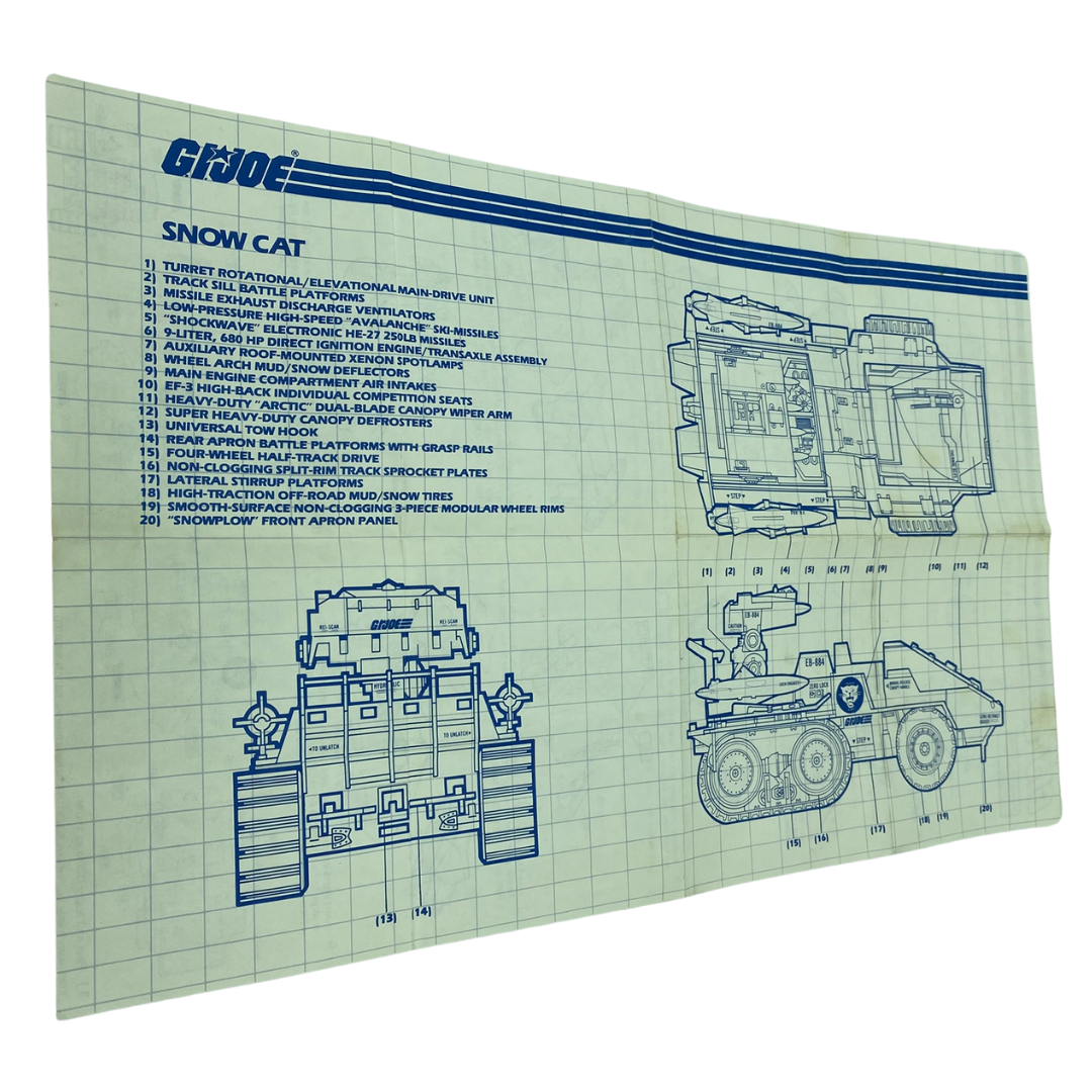 GI Joe Snowcat instructions blueprints Snow Cat U.S. version 321-2