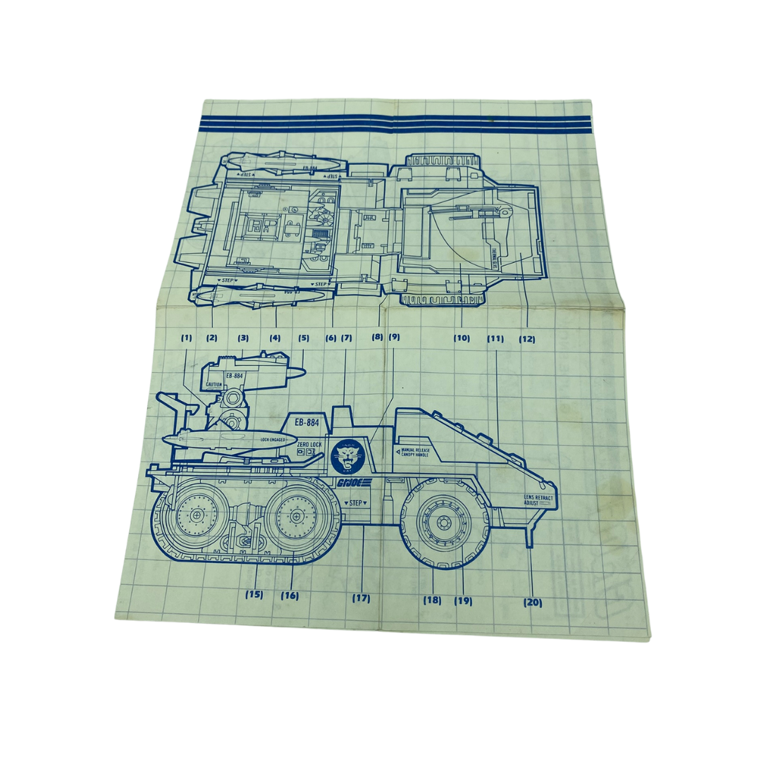 GI Joe Snowcat instructions blueprints Snow Cat U.S. version 321-2