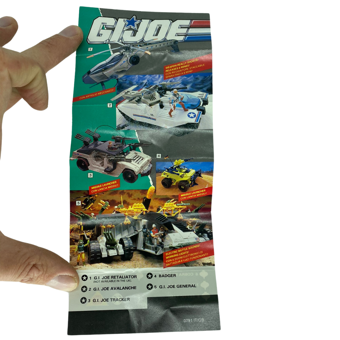 Action Force GI Joe toy leaflet product flyer 193