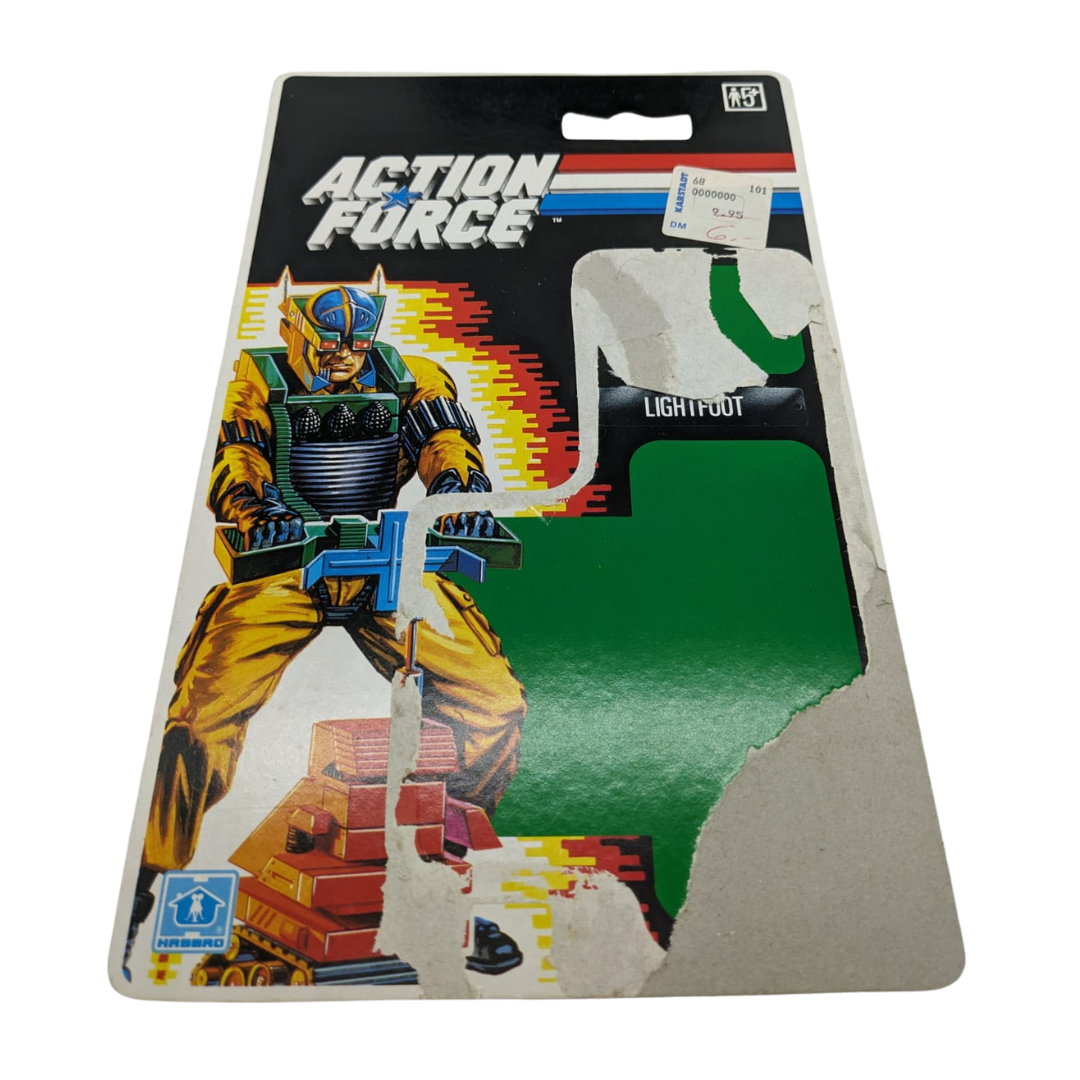 GI Joe, Action Force Light Foot cardback German / Swedish version