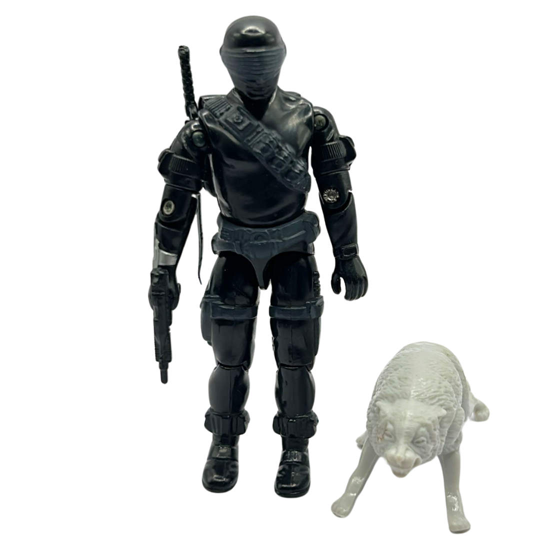 GI Joe, Action Force Snake Eyes V2 complete with Action Force filecard