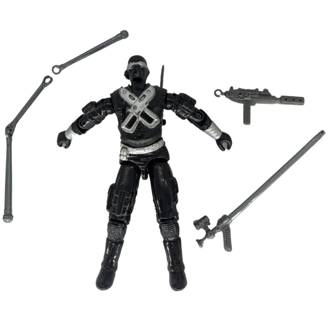 GI Joe, Action Force Snake Eyes V3 complete looks good but new O ring needed 62