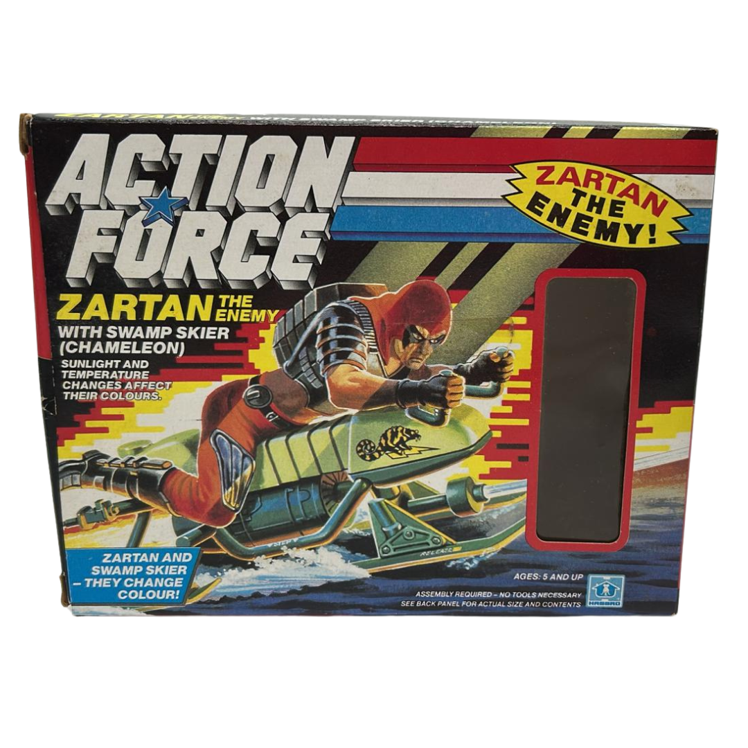 GI Joe, Action Force Swamp Skier / Chameleon & Zartan boxed with insert