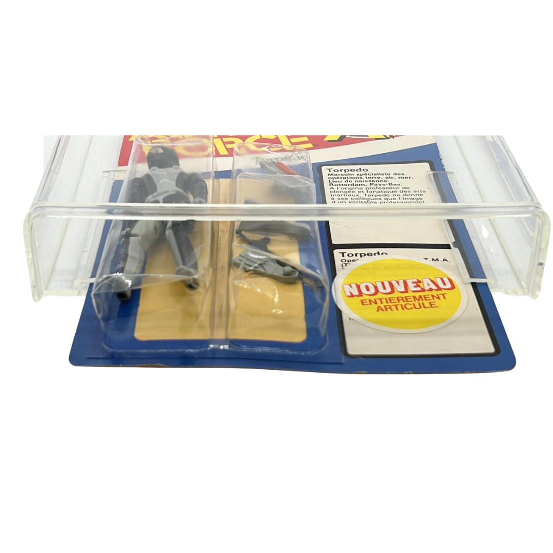 Vintage Palitoy Action Force / GI Joe Torpedo MOC with case unpunched