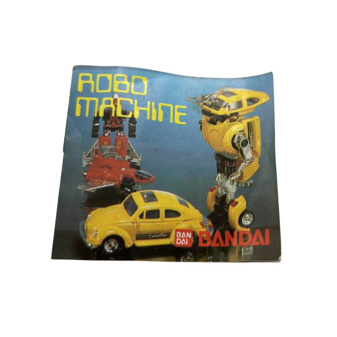 Gobots, Robo Machine Tux, white Rolls Royce, RM-46 on opened card 98C