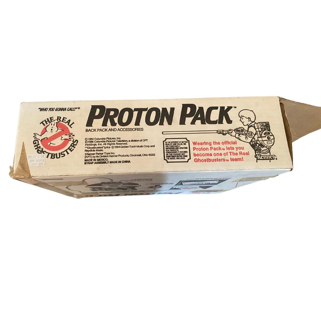The Real Ghostbusters vintage Proton Pack back pack from 1984 with box