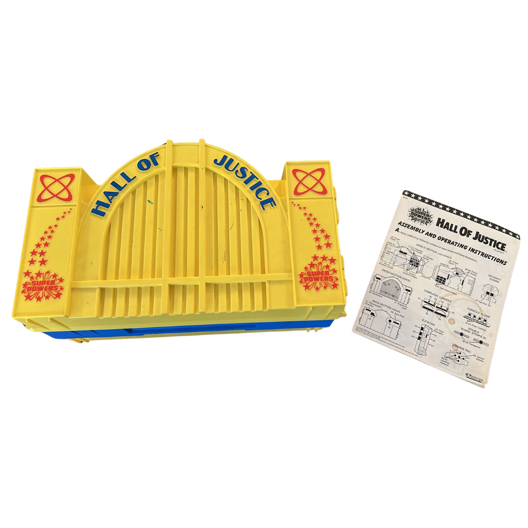 Super Powers Hall Of Justice by Kenner complete with instructions very nice